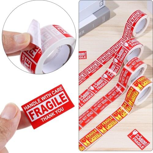 250Pcs/Roll Fragile Warning Label Stickers Please Handle With Care For Goods Shipping Express Label Packaging Mark Special Tag