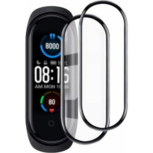Watch Screen Protector For Xiaomi Mi Band 5 4 Anti Shock 3D Full Cover Wristband Protective Screen Film For Mi Band 5 4