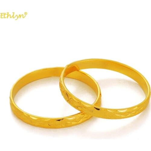 Ethlyn 2Pcs/Lot Cannot Open Star Bracelet for Baby/Kids Dubai Bangles Ethiopian Bangles African Jewelry Arab Middle East MY85