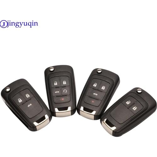 Jingyuqin 10PS 2/3/4/5 Buttons Remote Key Shell Flid Case Cover For OPEL VAUXHALL Insignia Astra For Vauxhall Opel Zafira Astra