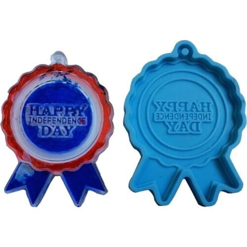 U.S. National Emblem Keychain Epoxy Resin Mold Earrings Necklace Silicone Mould