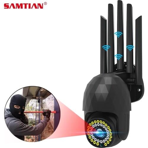 SAMTIAN Wifi IP Camera HD 1080P Outdoor Security CCTV Camera Human Detect Camera Waterproof Night Webcam For Home Security