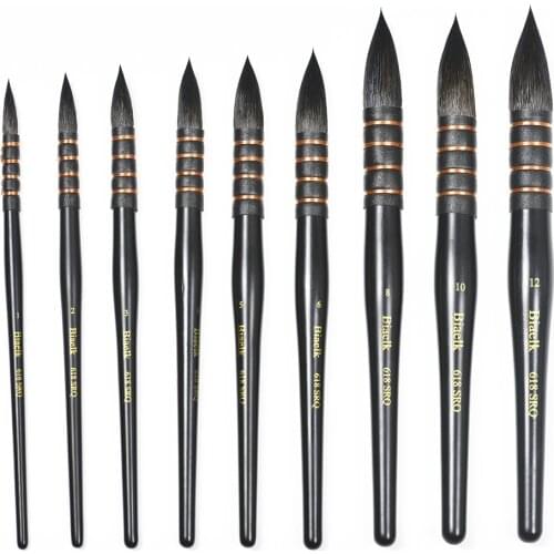 1PC 618RQ high quality squirrel hair wooden handle paint artist art supplies watercolor brush