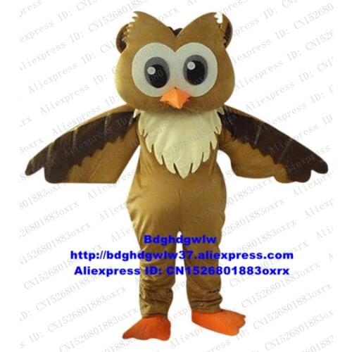 Brown And Blue Owl Owlet Mascot Costume Adult Cartoon Character Outfit Suit Attract Customers Kindergarten Pet Shop zx1682