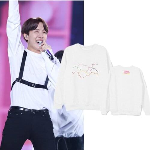 Kpop Bangtan jimin jungkook v 4TH MUSTER concert Surrounding Should aid clothes Same paragraph Loose Sweatshirt Korean costumes
