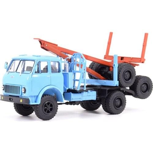 Diecast 1:43 Scale MAZ-509 Lumberjack Soviet Wood Transport Truck Simulation Alloy Model Collectible Display Gift Hot Toys