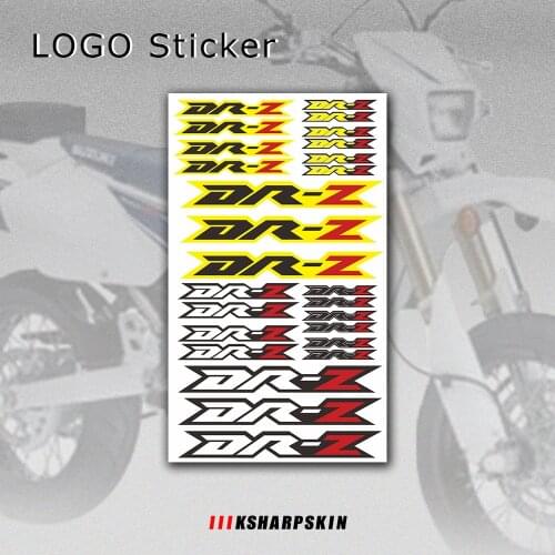 Motorcycle tail box sticker beak fender decals helmet logo decals reflective waterproof stickers For SUZUKI DR-Z DR Z dr-z drz
