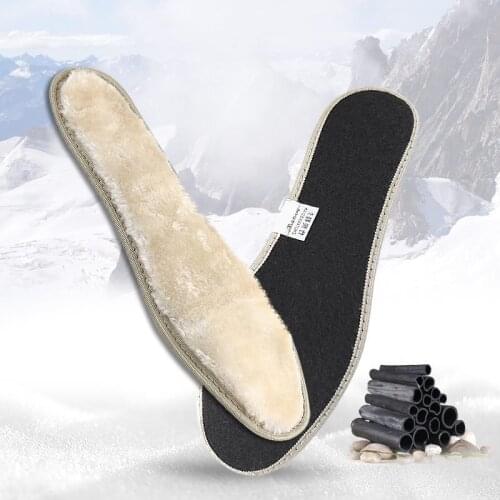 INCHENG Warm Insoles Heated Keep Warm Winter Shoes Sole Sport Shoes Women Insert Cashmere Thermal Insoles For Snow Boots