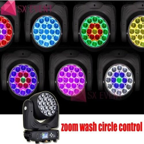 Original Led 19x15w Zoom Wash Light RGBW 4in1 Moving Head Stage Light DMX Stage Light DJ Nightclub Party Concert Stage