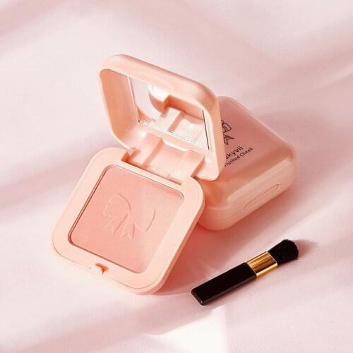 Face Blush Makeup with Brush Matte Lightweight Face Blusher Rouge Cheek Blusher Contouring for Face Cosmetics