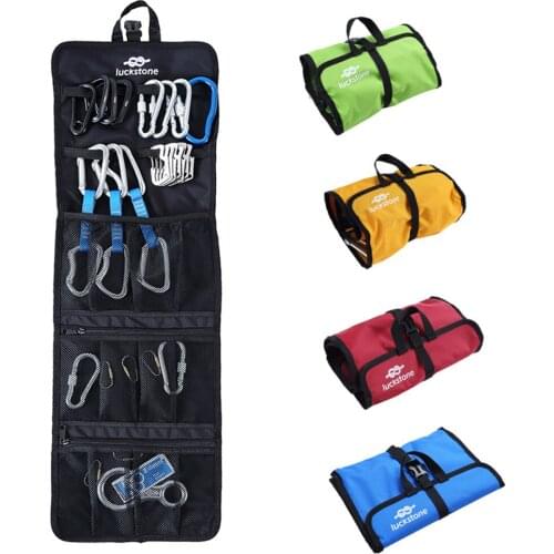 Climbing Bag Lightweight Quickdraw Sling Storage Accessories Hiking Outdoor Supplies Equipment Organized Carabiner Bag