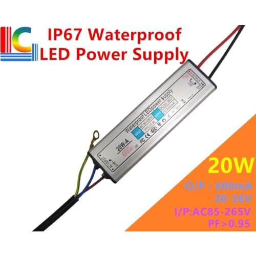 IP67 Waterproof 20W 30W 40W 50W 60W 70W 80W 90W 100W 120W 150W 200W LED Power Supply 20V - 36V Adapter 110V 220V Transformer