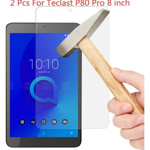 2 PCS Hight quality Tempered Glass Screen Protector For Teclast P80 Pro p80pro 8 inch HD Tablet Protective Film