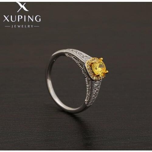 Xuping Jewelry Summer Sale Fashion Rhodium Plated Ring on Promotion for Wedding Party ZBR194