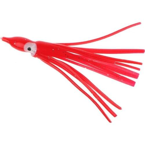 10Pcs Plastic Fishing Lures Squid Skirt Trolling Octopus Soft Lure Bait X3UA