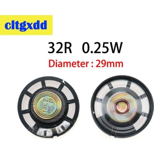 5pcs/lot New Ultra-thin speaker Doorbell horn Toy-car horn 32 ohms 0.25 watt 0.25W 32R speaker Diameter 29MM thickness 7MM