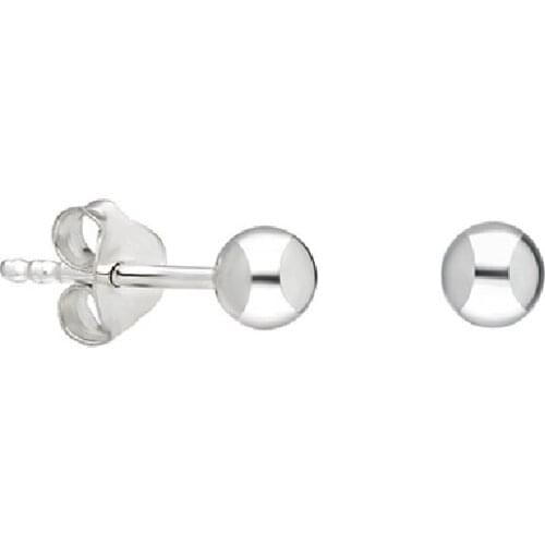 95 sterling Silver Female Child And Baby 4 mm Ancl Top Studded Earrings Screw Earrings