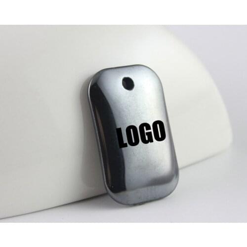 Hot sale hematite rectangle tag drop pendant accessories diy accessories for making neckalces HP1033-1