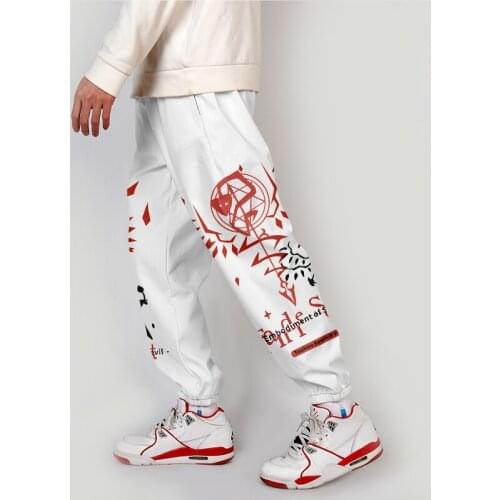 High-Q Unisex Anime Touhou Project Yakumo Yukari Overalls bib overalls Touhou Project Cirno Punk Rock Long Pants Pencil Pants