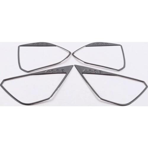 Car Styling Stainless Steel Car Door Speaker Cover Garnish Sticker Decoration Frame Trim For Peugeot 4008 2016 2017 2018