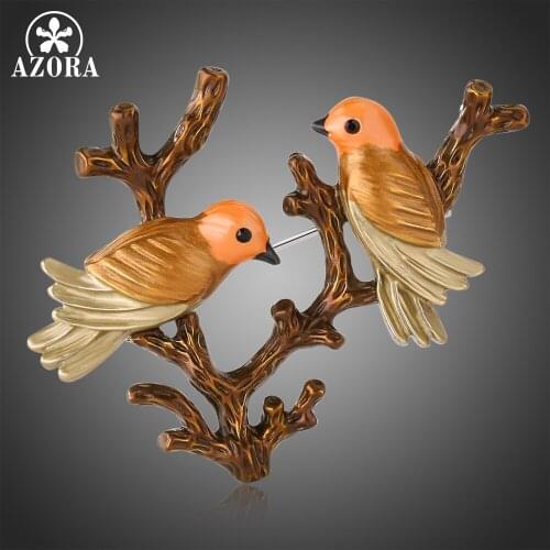 Azora Bird Brooches For Clothes