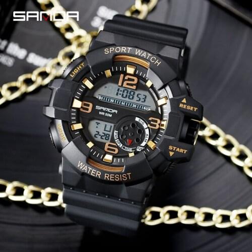 BASID Sport Watches Waterproof 50M Led Bright Backlight Top Brand Luxury S shock Alarm Clock Army Military Wristwatches Watch