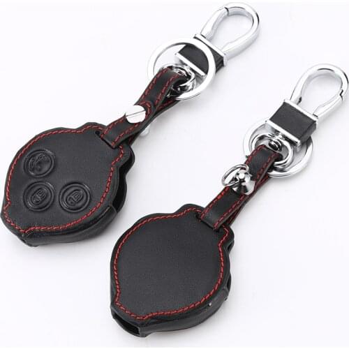 Genuine Leather Car Key Case Cover For Mercedes Benz Smart Fortwo Forfour City Roadst w212 w124 gla cla amg Shell Skin Protect