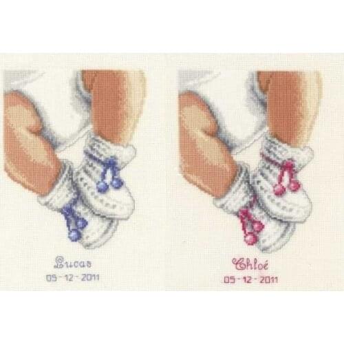 Baby shoes Counted Cross Stitch 11CT 14CT 18CT Cross Stitch Kits Embroidery Needlework Sets