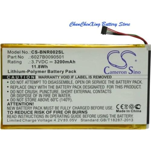 Cameron Sino 3200mAh Battery 6027B0090501 for Barnes & Noble BNRB200,BNRV200,BNTV250A, DR-NK02, Nook 7", NOOK color, Nook Tablet