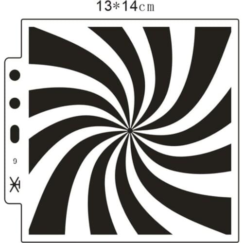 2pc Stencil Painting Template DIY Walls Scrapbooking Embossing Album Coloring Embossing Decor Cake Reusable Stationery