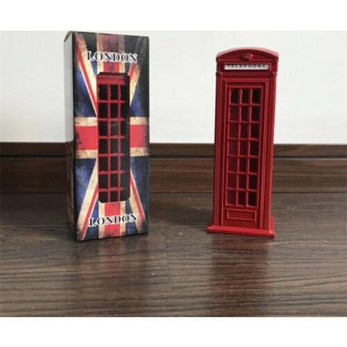 Vintage Saving Money Christmas Coin Booth Style Piggy London Phone Gift Bank