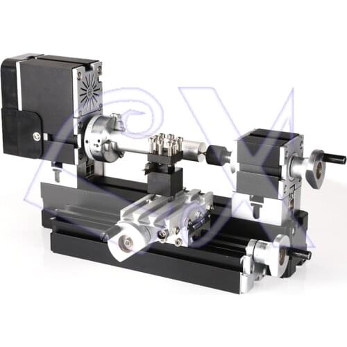 Zhouyu TZ20002MG 12000rpm 60W Big Power Mini Metal Lathe B diameter can be expanded to 50mm
