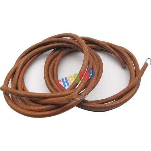 New Leather Treadle Belt, 2 Pieces. round,72" (183cm) long & 3/16" (5mm) in diameter for many singer treadle sewing machines