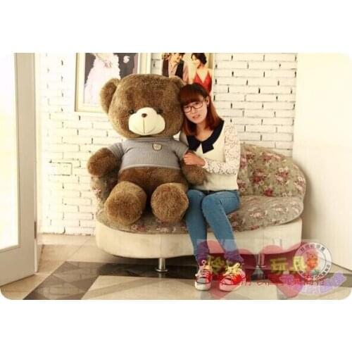 About 100cm teddy bear plush toy brown bear doll, Christmas gift t6901