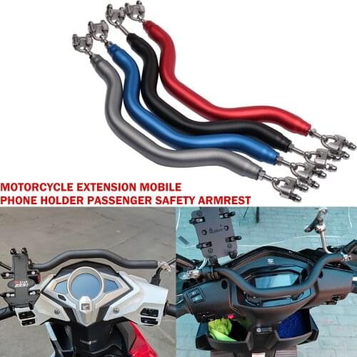 Scooter Child Passenger Armrest Bar Mobile Phone Holder Handlebar for Vespa GTS GTV LX LXV Sprint 50 150 250 300 300I