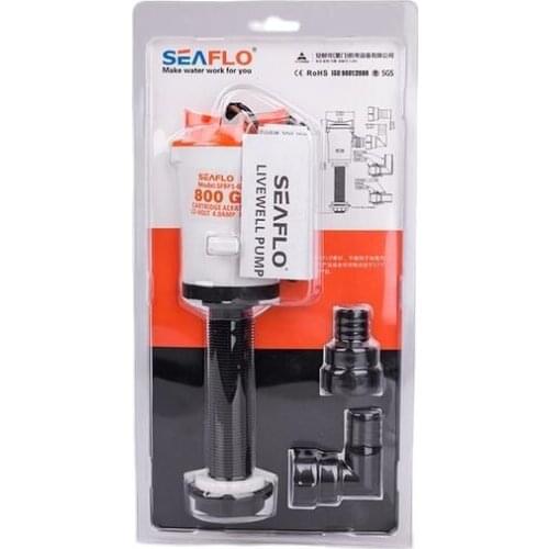 Seaflo 12V DC 800gph Boat Aerating Cartridge Submersible Bilge Pump
