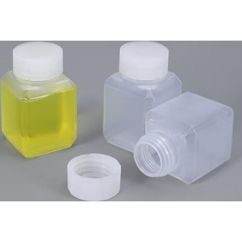 Empty 30ML Clear Square Plastic Bottle Food Grade Storage Container liquid Oil Cream Refillable bottles 10pcs