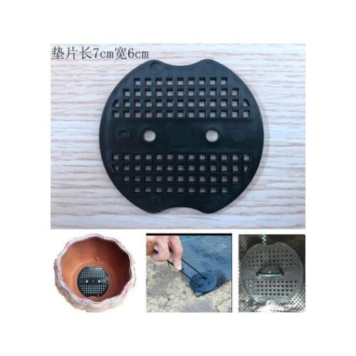 Water leakage Gridding pad Black round leakproof soil flowerpot pad for Garden planting