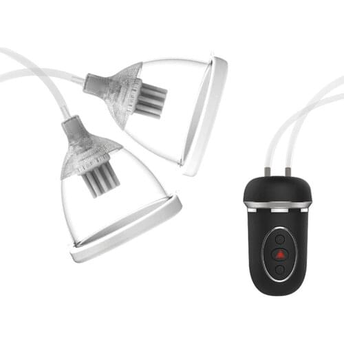 Sucking Breast Vibrators For Women Nipple Stimulation Massage Sucker Pump Cups Big Breast Rotating Vibration Adult Sex Toys