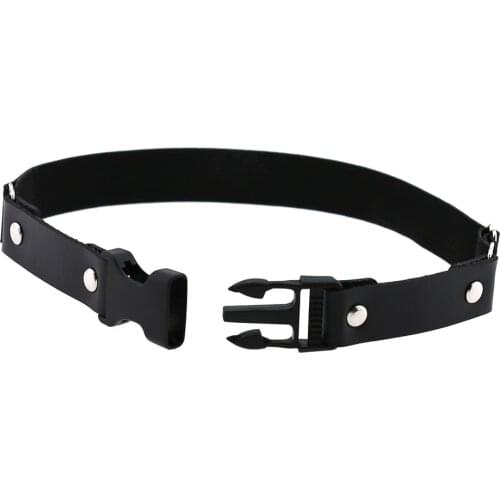 Goth Punk Elasticity Plastic Buckle Garter Belts PU Leather Leg Ring Thigh Harness Black Suspenders Women Egirls Body Jewelry