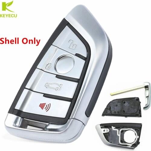 KEYECU Replacement Uncut Keyless Smart Remote Key Shell Case for BMW X5 X6 2014-2016 2017 2018 NBGIDGNG1
