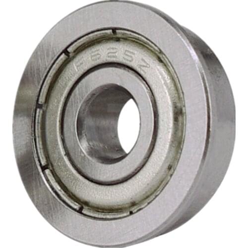 DuoWeiSi 3D Printer Parts 10pcs/lot F625ZZ Flanged bearing Miniature deep groove bearing F625ZZ belt bearing steel