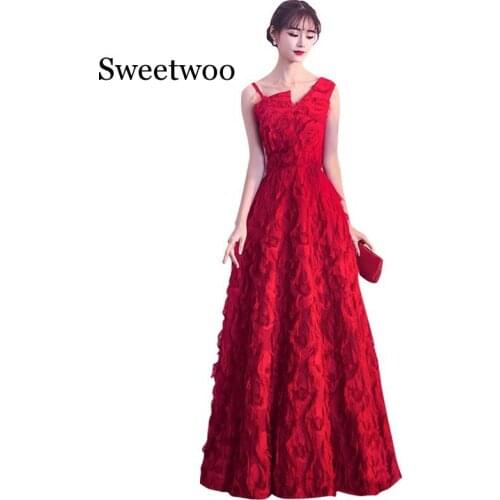 2020 Summer Womens Long Dress Sleeveless Patctwork Black Red V-neck Feathers Pleated Sexy Dress Evening Ladies Girls Holiday