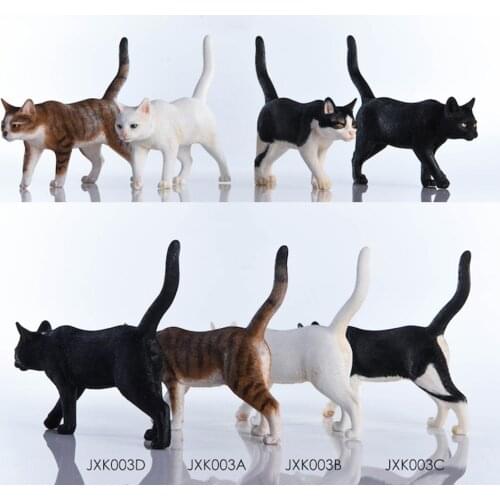 1/6 Scale JxK003 4 Style Idyllic Cat Animal Model Decoration Static Pet For 12-inch Action Figure Scene Model Accessories