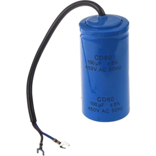 100uF 450V AC CD60 Lead Motor Start Run Capacitor