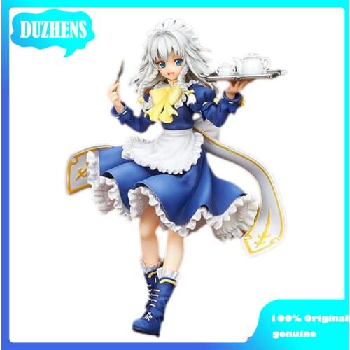 100% Original: Anime Touhou Project Izayoi Sakuya 17cm PVC Action Figure Anime Figure Model Toys Figure Collection Doll Gift