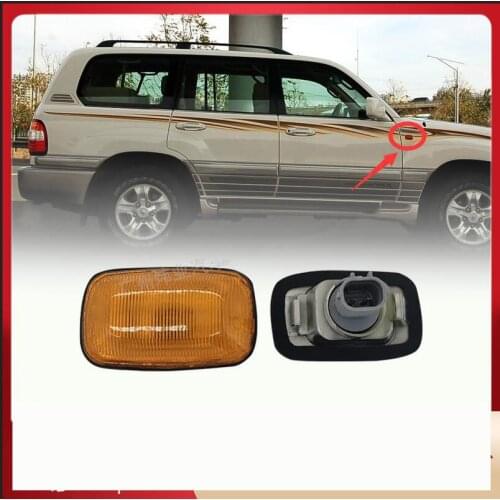 2PCS Side Marker Signal Light For Toyota Land Cruiser Prado LC90 2700 3400 1998-2002