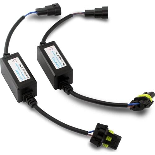 2Pcs H1 H3 H7 H4 H11 H13 9005 9006 Enhanced LED Decoder Warning EMC Adapter Anti Hyper Blink Flash Error Cancel Canbus Headlight