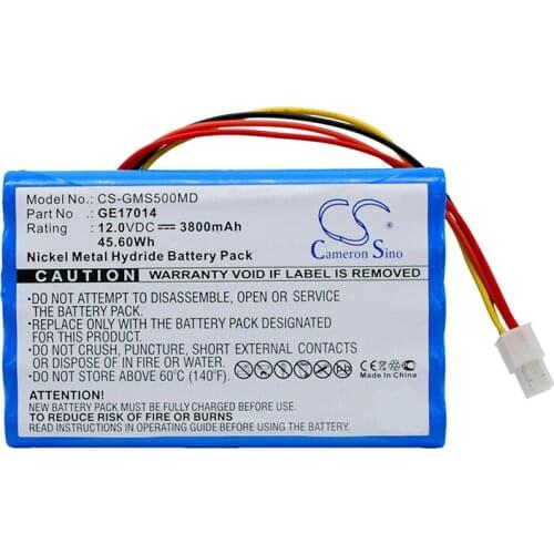 Cameron Sino 3800mah battery for GE Datex-Ohmeda S/5 S/5CAM S5 S5CAM S/5 PATIENT MONITOR 10HR4/3AU 17014 AMED2002 B11221
