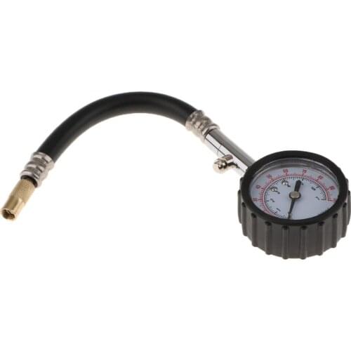 Auto Motor Car Truck Bike Tyre Tire Air Pressure Gauge Dial Meter Vehicle